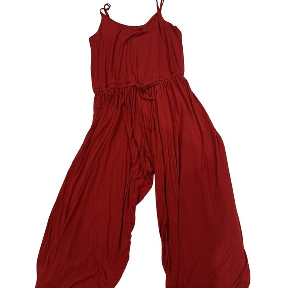 Justfab Womens Red Jumpsuit With Adjustable Straps Size XL - Picture 1 of 7